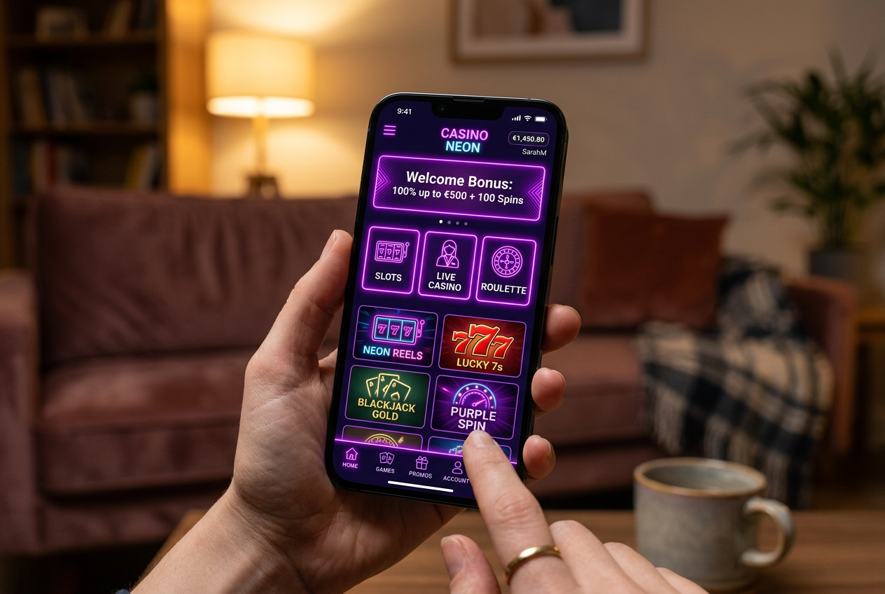Moderní mobilní rozhraní kasina NovaJackpot